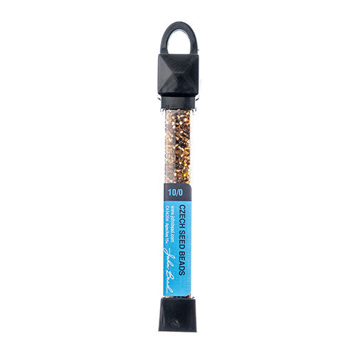 Czech Seed Beads Apx 24g Vial 10/0 Topaz S/l Mix