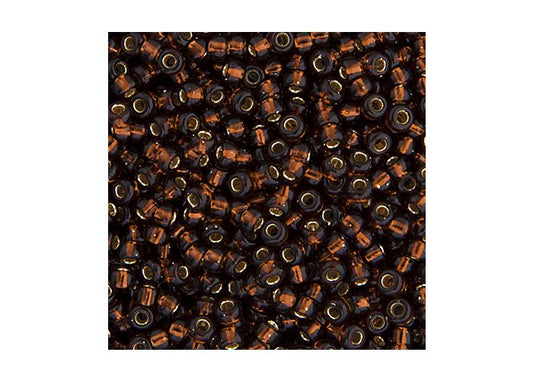 MIYUKI SEED BEAD 11/0 APX.22G ROOT BEER SILVER LINED