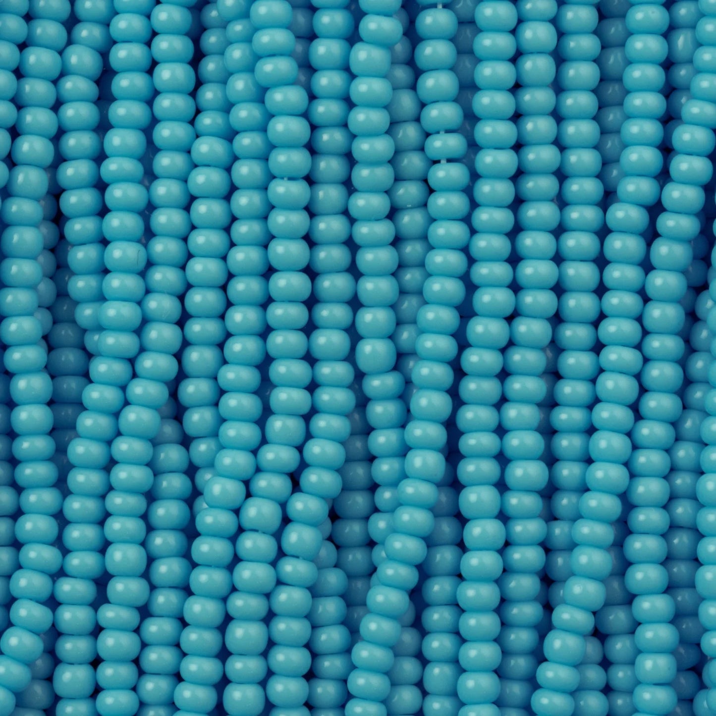 Czech Seed Beads, 11/0 – Opaque Lt. Blue Turquoise (strung)