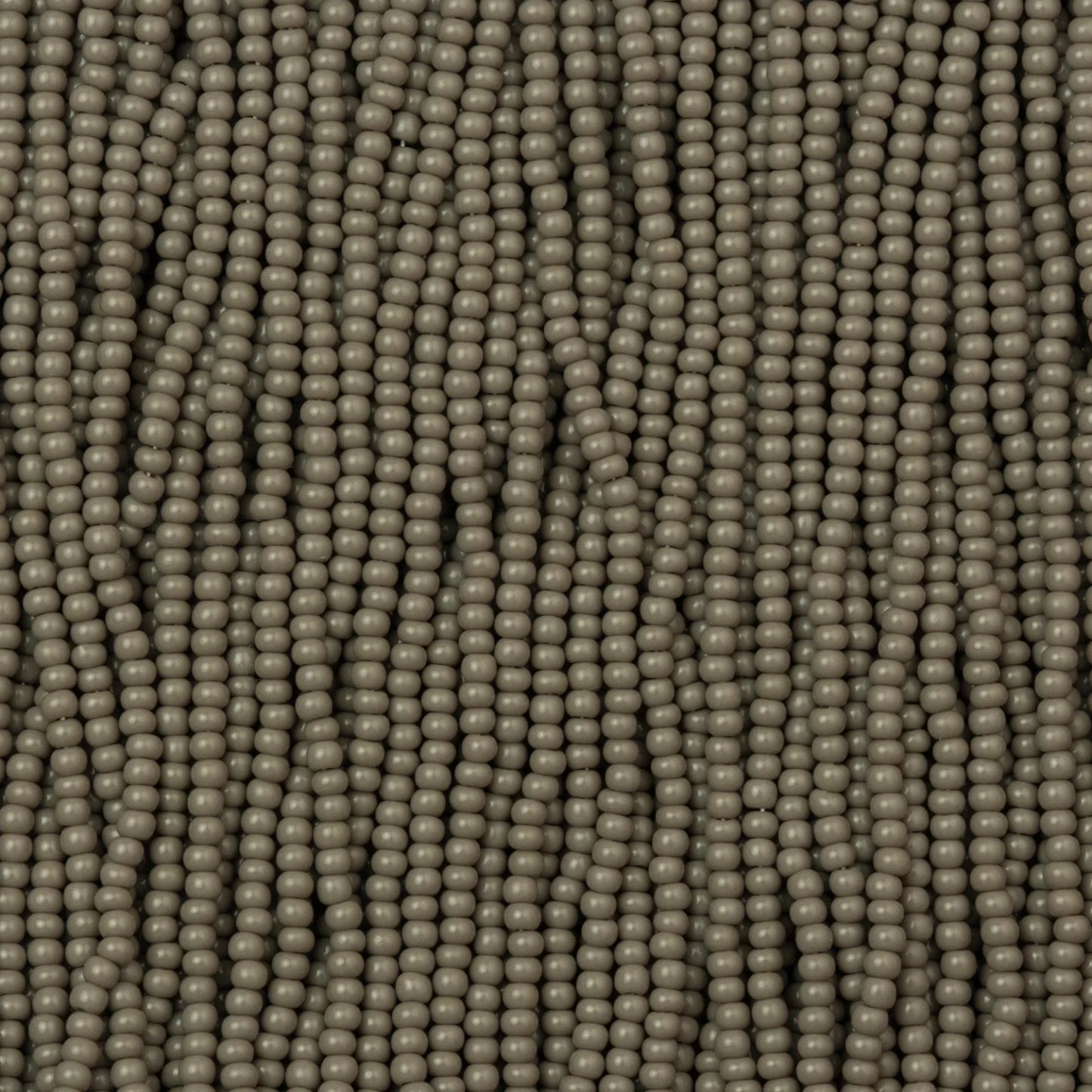 Czech Seed Beads, 11/0 – Opaque Grey (strung)
