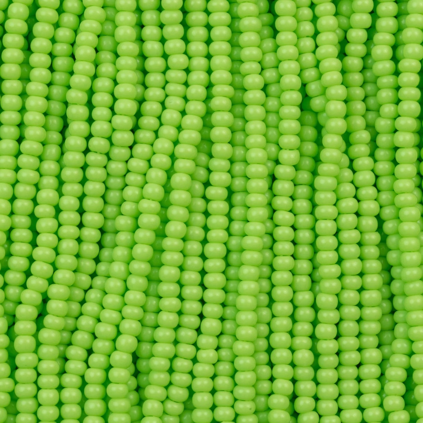 Czech Seed Beads, 11/0 – Opaque Pale Green (strung)