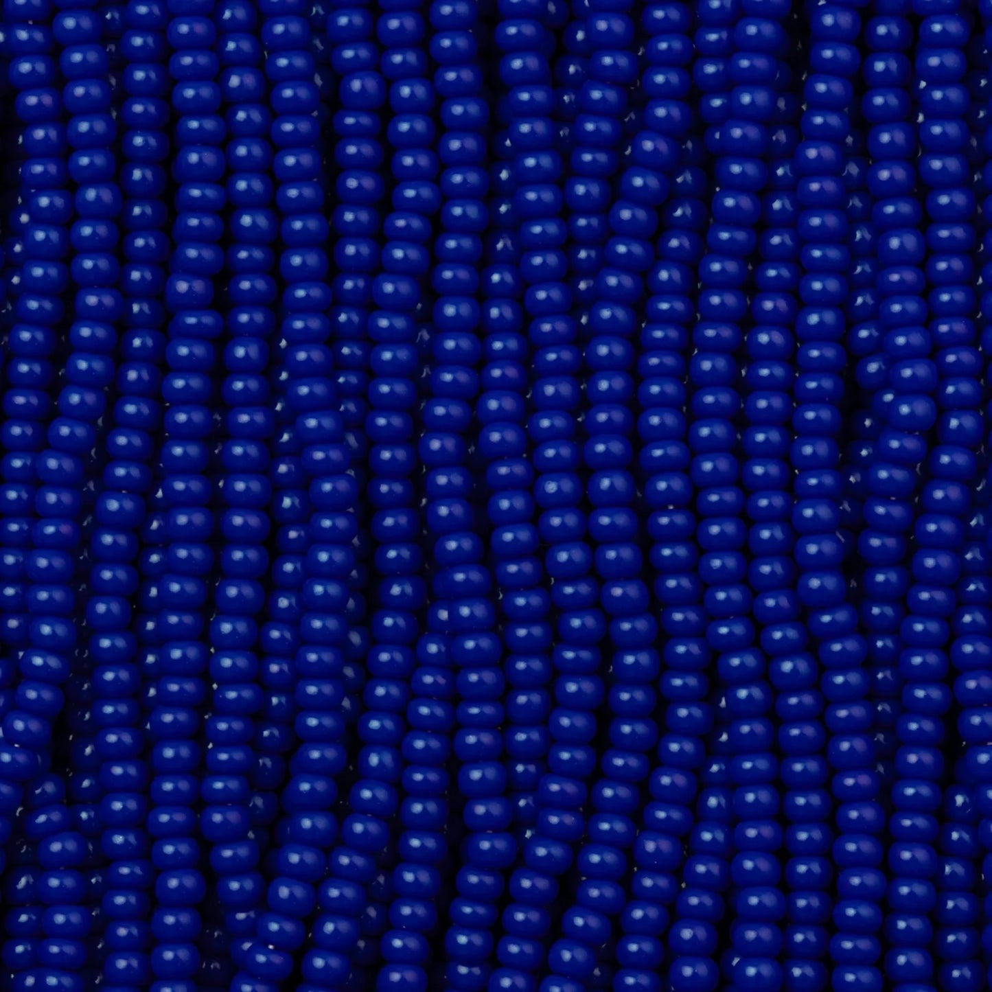 Czech Seed Beads, 11/0 – Opaque Dark Blue (strung)