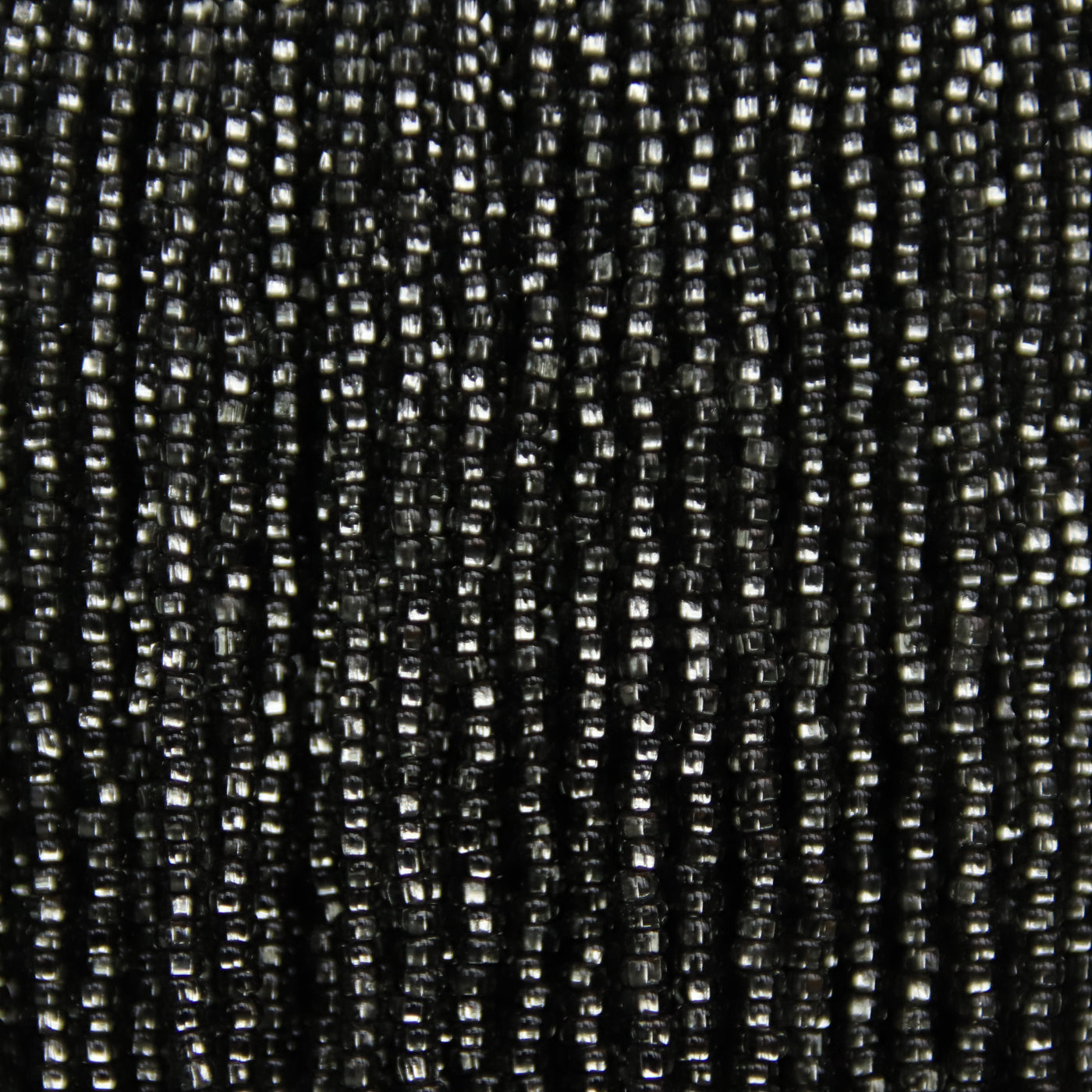 Czech Seed Beads, 11/0 – Silverlined Grey (strung)