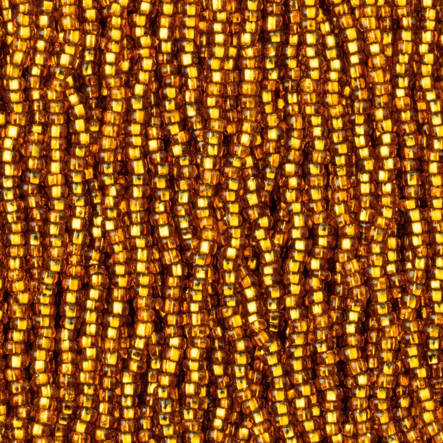 Czech Seed Beads, 11/0 – Silverlined Brown (strung)