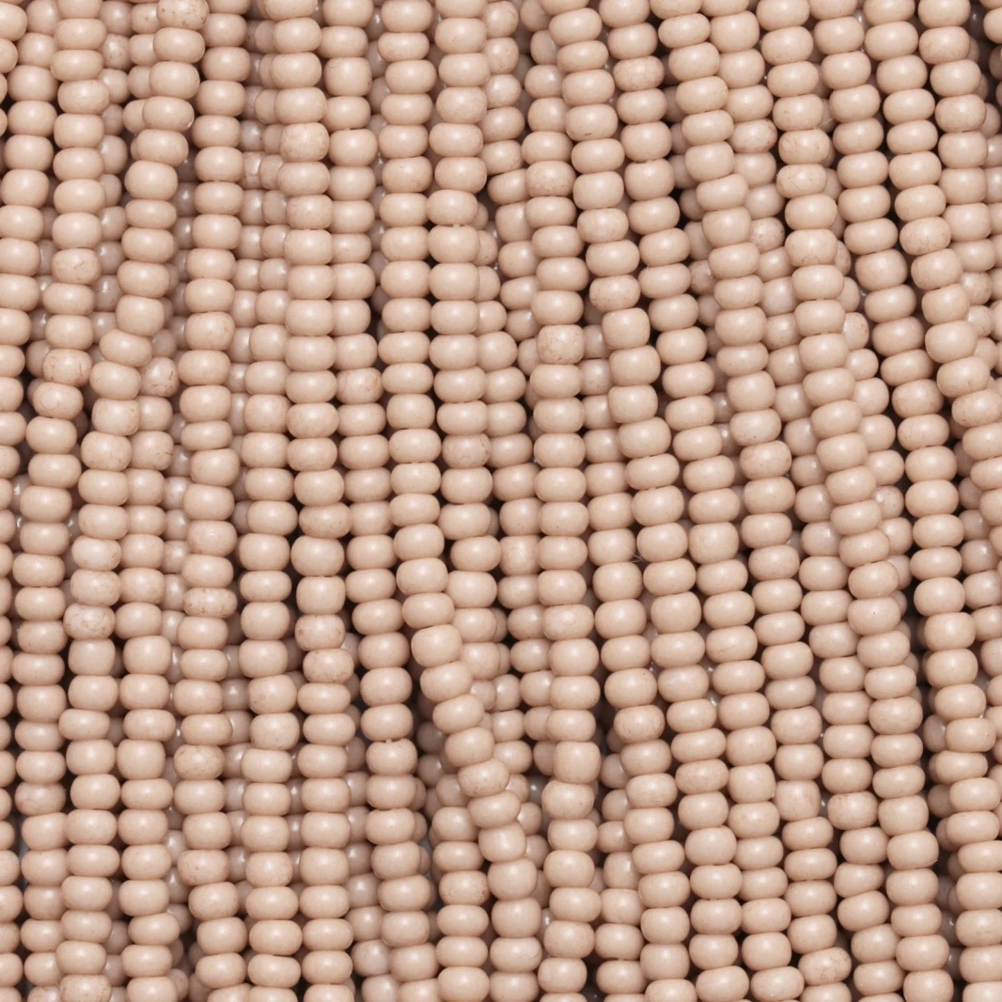 Czech Seed Beads, 11/0 – Solgel Chalk Light Mocha (strung)