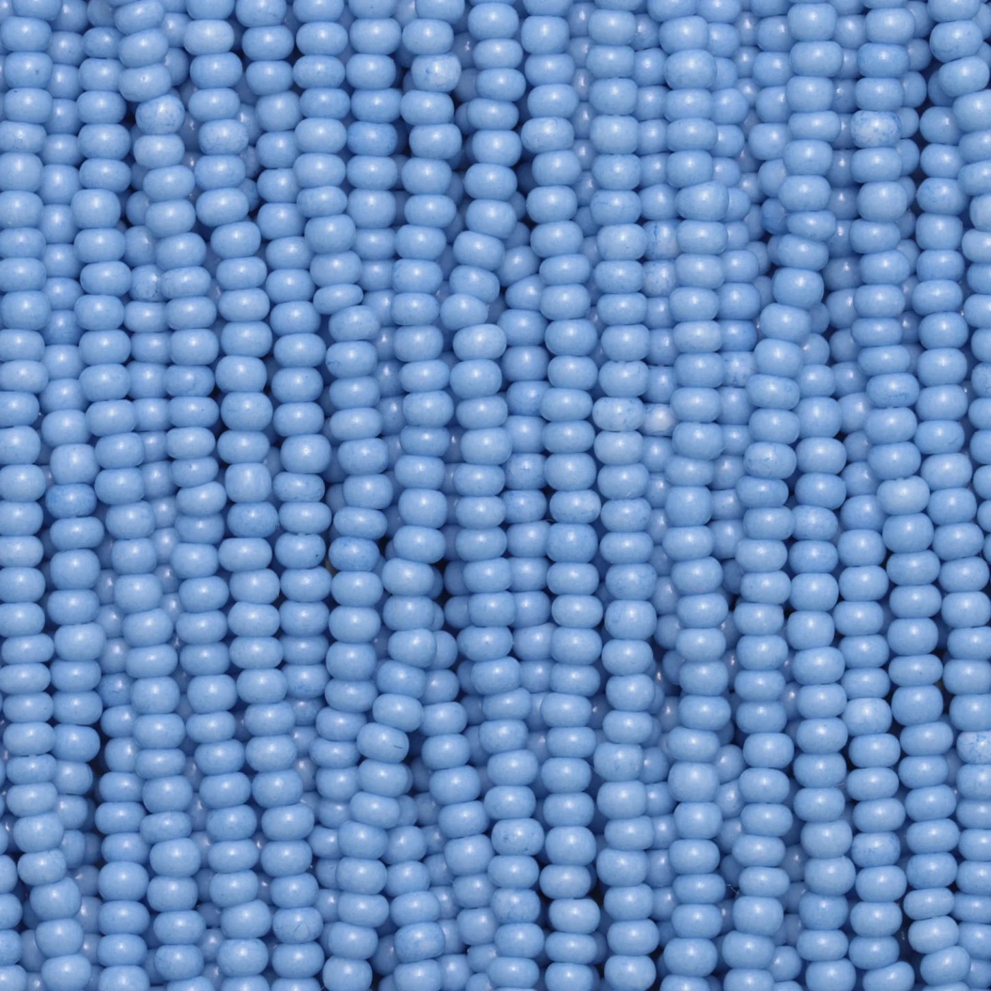 Czech Seed Beads, 11/0 – Solgel Chalk Blue (strung)