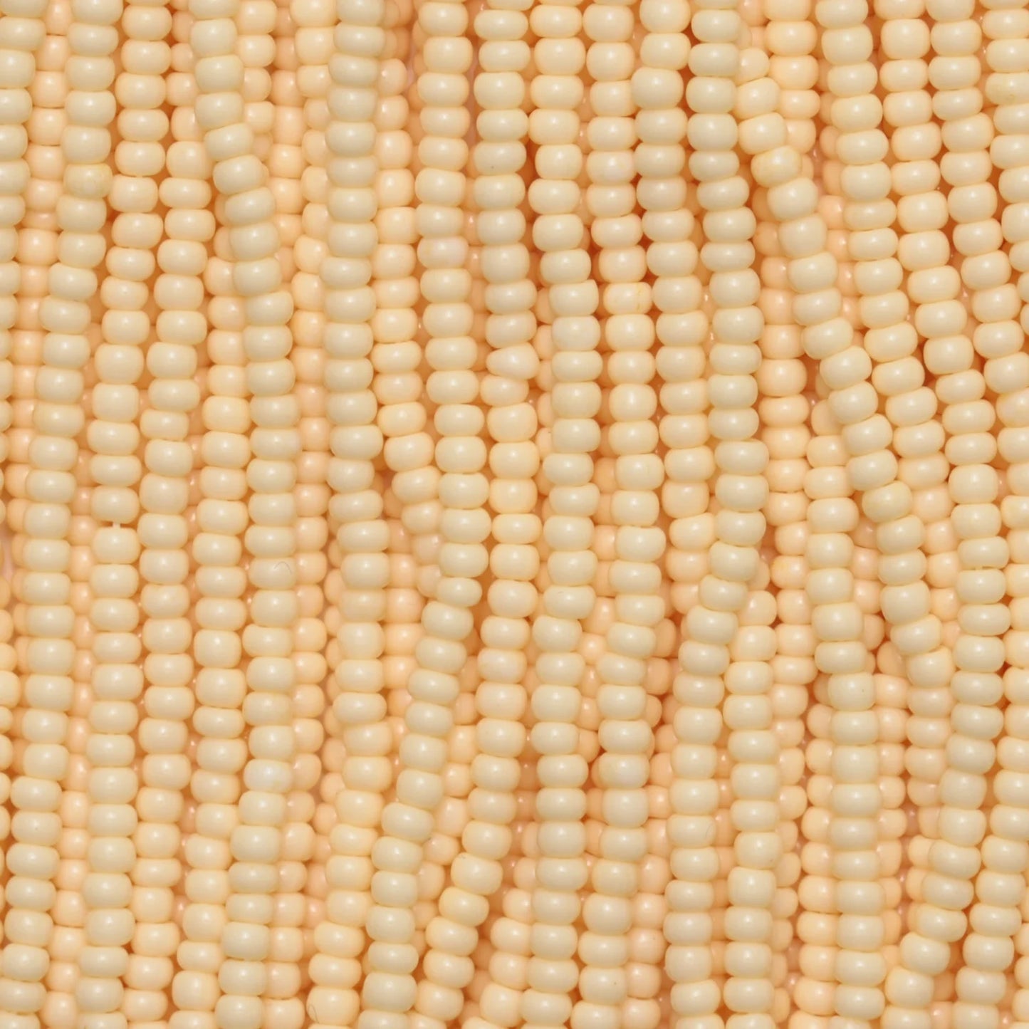 Czech Seed Beads, 11/0 – Solgel Chalk Yellow (strung)