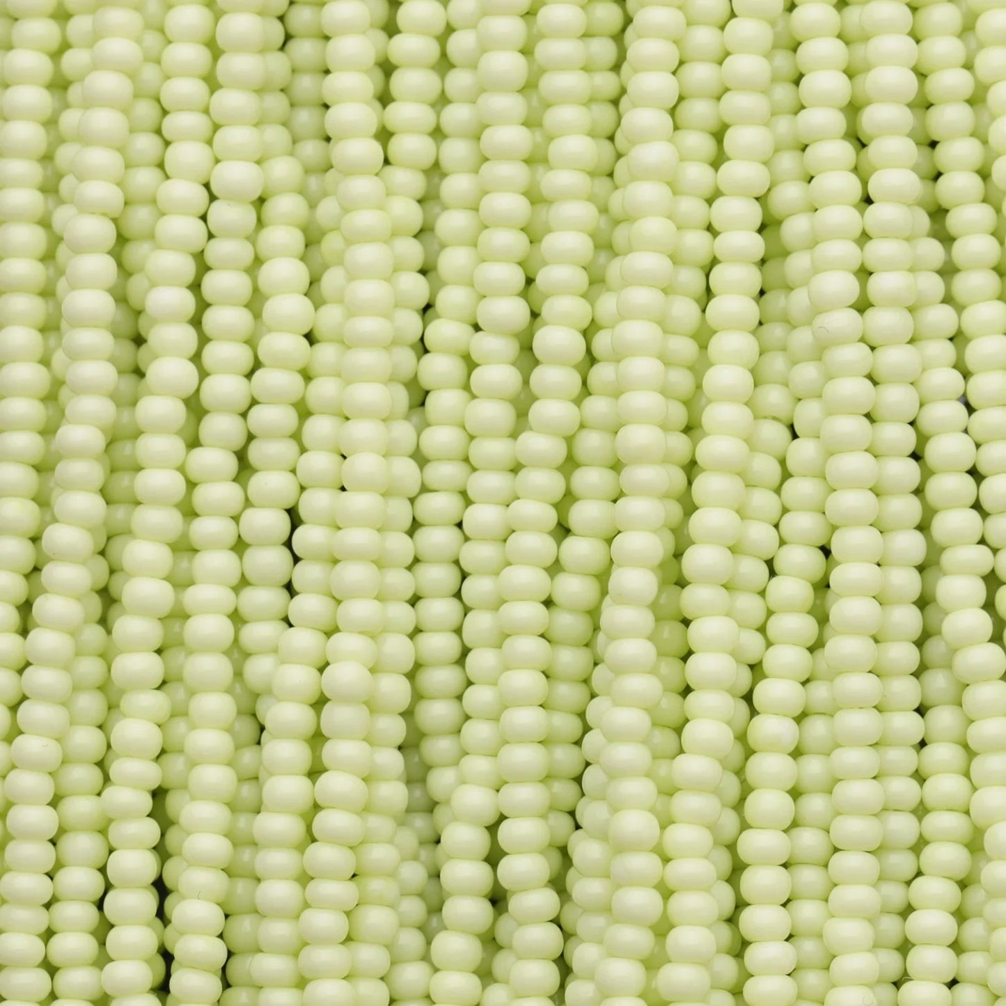 Czech Seed Beads, 11/0 – Solgel Chalk Yellow 3 (strung)