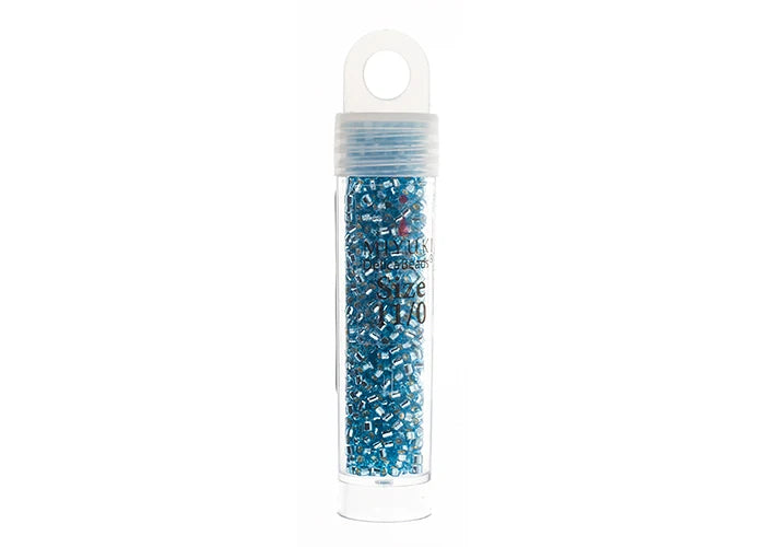 Silverlined Aqua Delica 11/0 DB-44 - Turtle Island Beads And Silver