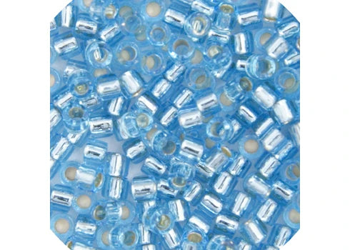 Silverlined Aqua Delica 11/0 DB-44 - Turtle Island Beads And Silver