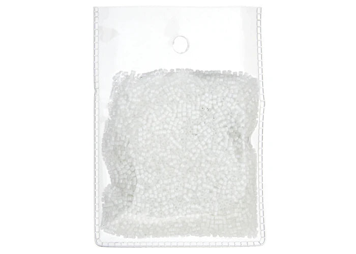 White AB line Dyed Delica 11/0 DB-66 - Turtle Island Beads And Silver