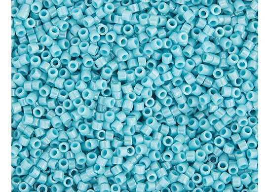Light Aqua Glazed Luster Delica 11/0 DB-0217 - Turtle Island Beads And Silver