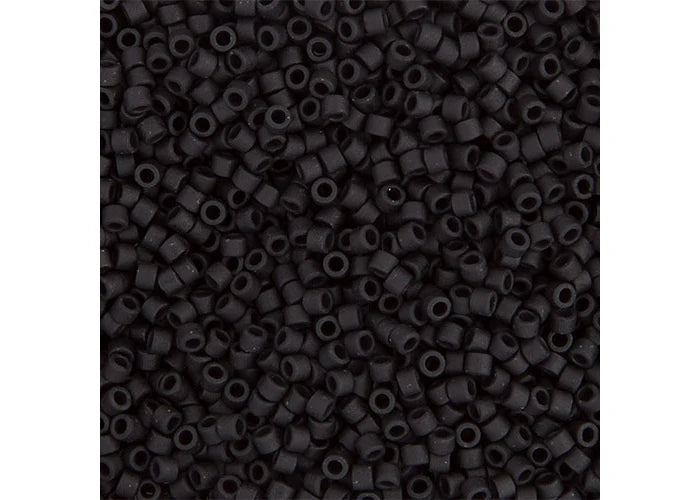 Matte Black Delica 11/0 DB-310 - Turtle Island Beads And Silver