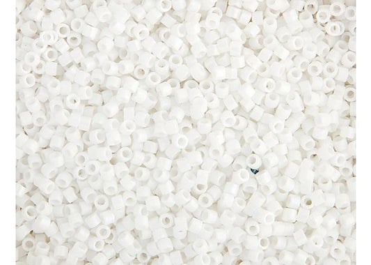 White Matte Delica 11/0 DB-351 - Turtle Island Beads And Silver