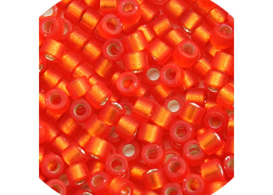 Dark Orange Semi-Matte Dyed Delica 11/0 DB- 682 - Turtle Island Beads And Silver