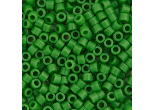Green Pea Opaque Delica 11/0 DB-724 - Turtle Island Beads And Silver