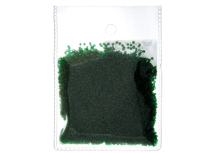 Dark Emerald Transparent Delica 11/0 DB-767 - Turtle Island Beads And Silver