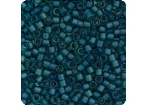 Dark Green Teal Transparent Delica 11/0 DB-788 - Turtle Island Beads And Silver