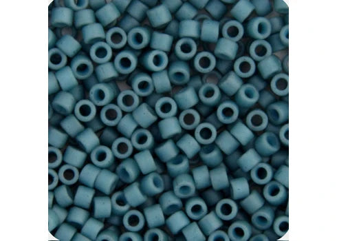 Grey Blue Opaque Matte-Dyed Delica 11/0 DB-792 - Turtle Island Beads And Silver