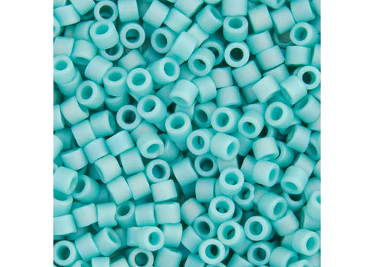 Turquoise Green Opaque AB Matte Delica 11/0 DB-878 - Turtle Island Beads And Silver