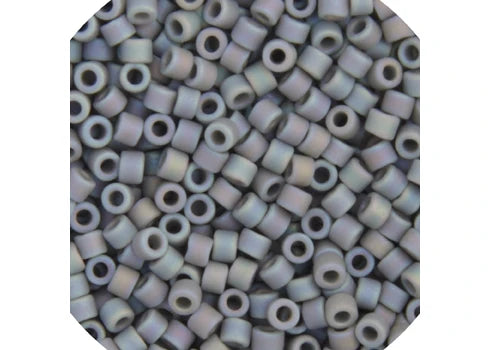 Grey AB Matte Delica 11/0 DB-882 - Turtle Island Beads And Silver