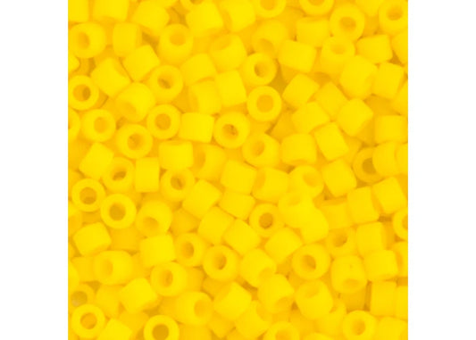 Yellow Canary Opaque Matte Delica 11/0 DB-1582 - Turtle Island Beads And Silver