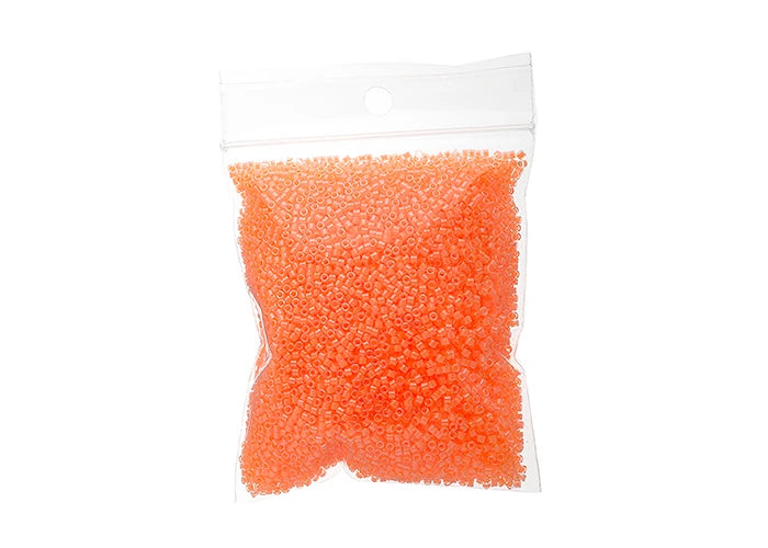 Light Orange Luminous Neon Delica 11/0 DB-2033 - Turtle Island Beads And Silver