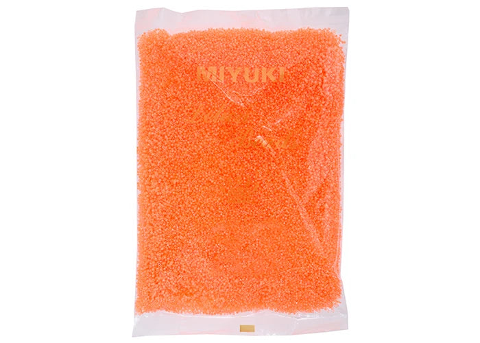 Light Orange Luminous Neon Delica 11/0 DB-2033 - Turtle Island Beads And Silver