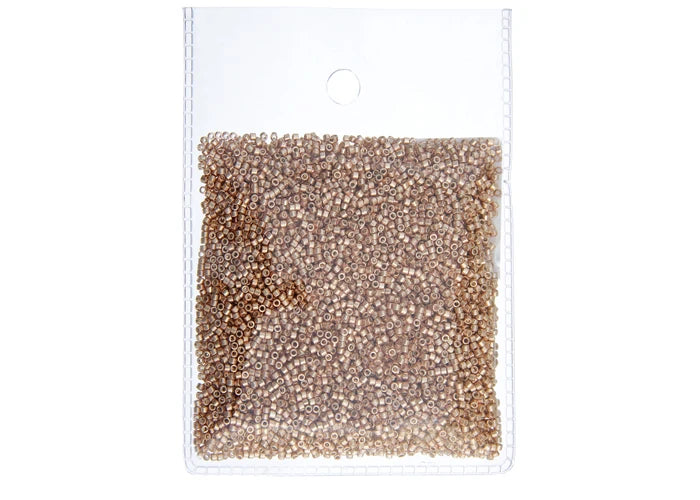 Apricot Gold Opaque Glavanized-Dyed Delica 11/0 DB-411 - Turtle Island Beads And Silver