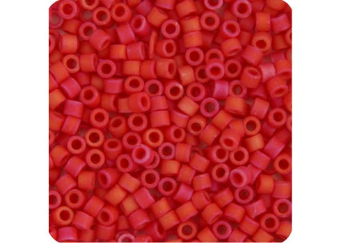 Red Opaque Matte Delica 11/0 DB-362 - Turtle Island Beads And Silver
