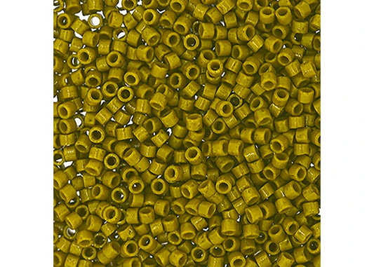 Duracoat Opaque Dyed Olive Delica 11/0 DB-2141 - Turtle Island Beads And Silver
