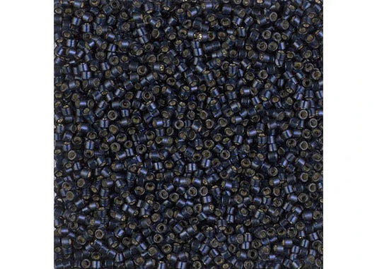 Duracoat Silverlined Montana Blue Delica 11/0 DB-2192 - Turtle Island Beads And Silver