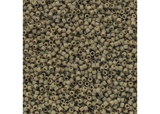 Frosted Glazed Grey Matte Delica 11/0 DB-2282 - Turtle Island Beads And Silver