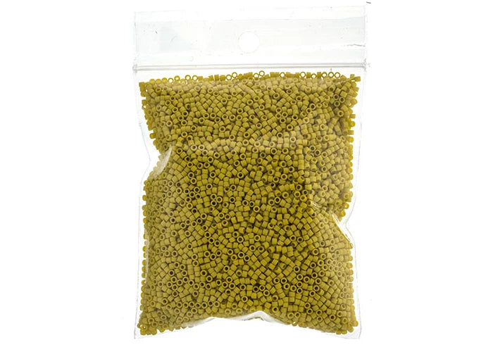 Frosted Glazed Yellow Lemon Matte Delica 11/0 DB-2283 - Turtle Island Beads And Silver