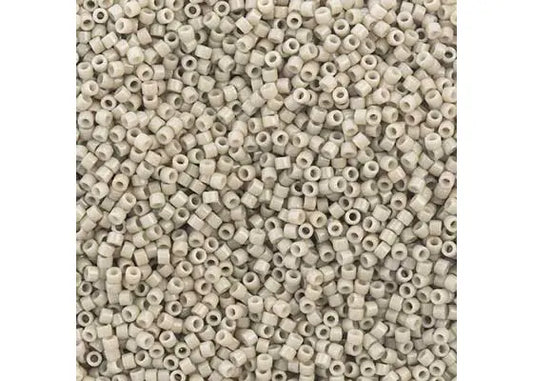 Duracoat Opaque Dyed Oyster Grey Delica 11/0 DB-2363 - Turtle Island Beads And Silver