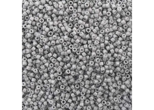 Duracoat Opaque Dyed Pebble Grey Delica 11/0 DB-2367 - Turtle Island Beads And Silver