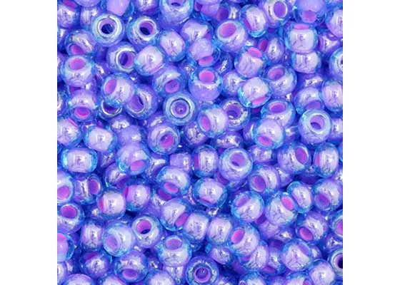 Aqua/amethyst C/l 11/0