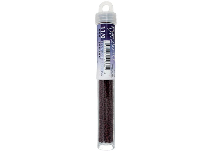 Marrón oscuro opaco 11/0