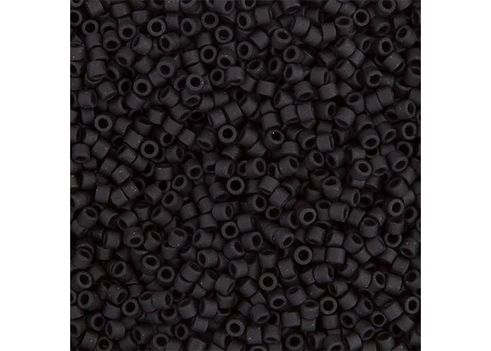 Matte Black Delica 11/0 DB-310 - Turtle Island Beads And Silver