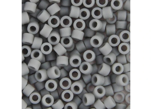 Grey Matte Opaque Delica 11/0 DB-761 - Turtle Island Beads And Silver
