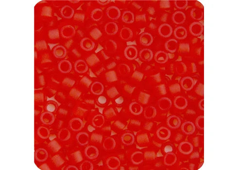 Red Orange Transparent Delica 11/0 DB-745 - Turtle Island Beads And Silver