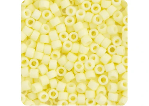 Pale Yellow Opaque Matte Delica 11/0 DB-1511 - Turtle Island Beads And Silver
