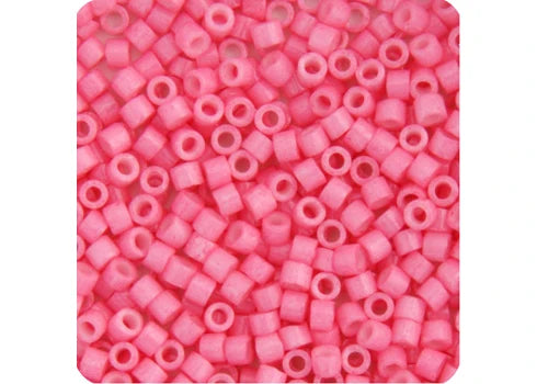 Pink Carnation Opaque Dyed Delica 11/0 DB-1371 - Turtle Island Beads And Silver