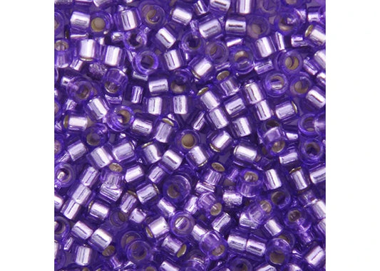 Dyed Silverlined Purple Delica 11/0 DB-1347 - Turtle Island Beads And Silver