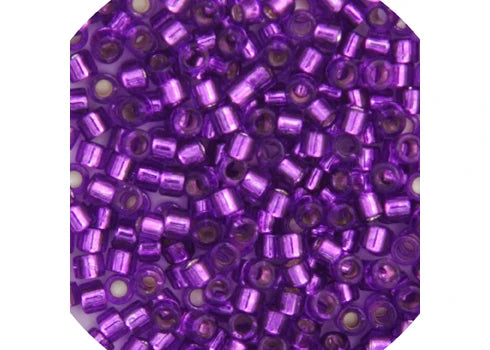 Mangenta Silverlined Delica 11/0 DB-1345 - Turtle Island Beads And Silver