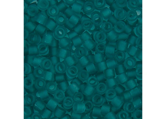 Teal Caribbean Transparent Matte Delica 11/0 DB-1268 - Turtle Island Beads And Silver