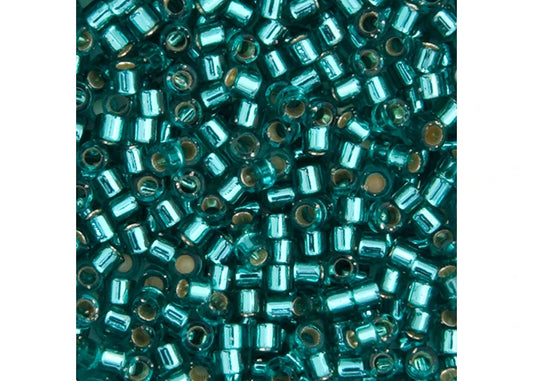 Silverlined Caribbean Teal Delica 11/0 DB-1208 - Turtle Island Beads And Silver