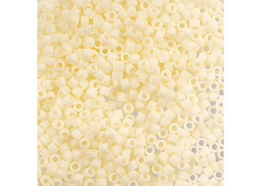 Cream Matte Glazed Luster Delica 11/0 DB-352 - Turtle Island Beads And Silver