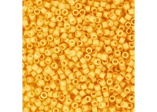 Duracoat Opaque Dyed Light Topaz Delica 11/0 DB-2102 - Turtle Island Beads And Silver