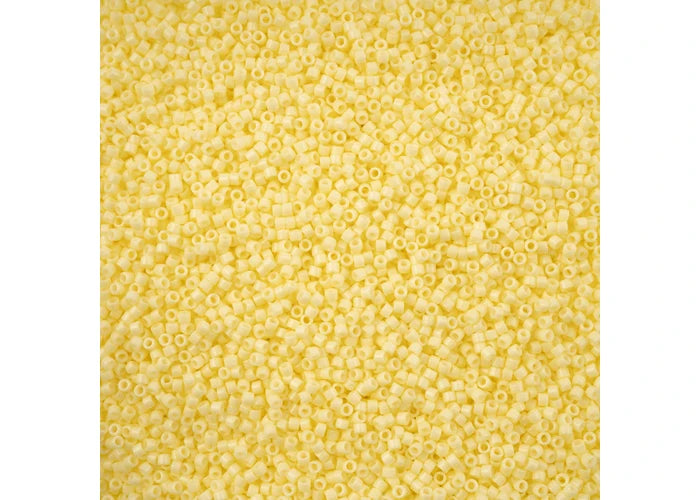 Duracoat Opaque Lite Lemon Ice Delica 11/0 DB-2101 - Turtle Island Beads And Silver